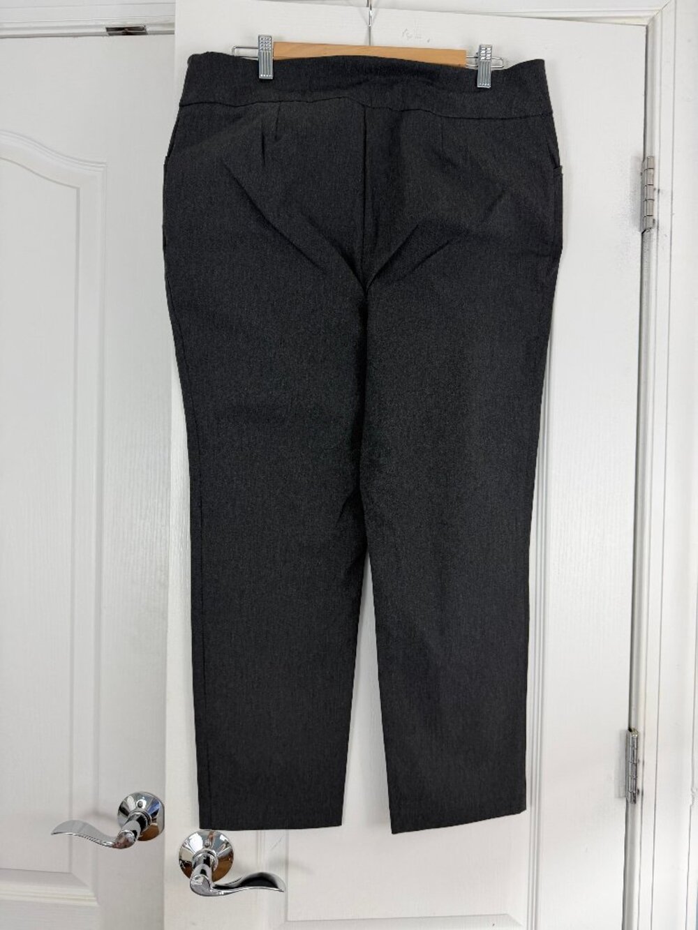 Chico's Fabulously Slimming Perfect Stretch Ankle Pants Size 2.5 (14) Charcoal